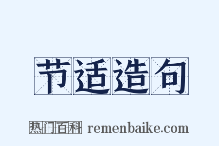 节适造句是什么意思的图片
